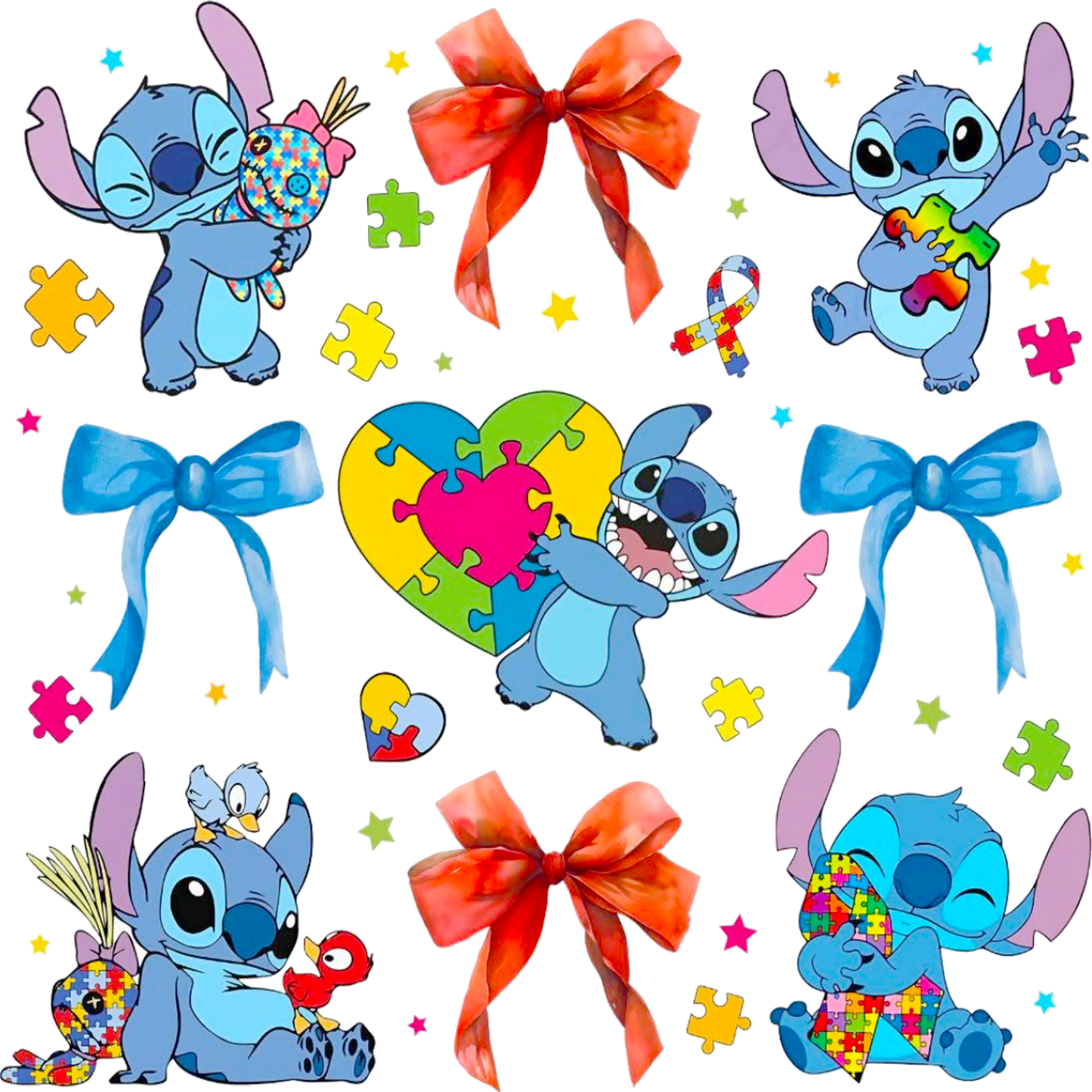 Lilo & Stitch DTF Transfer Bundle