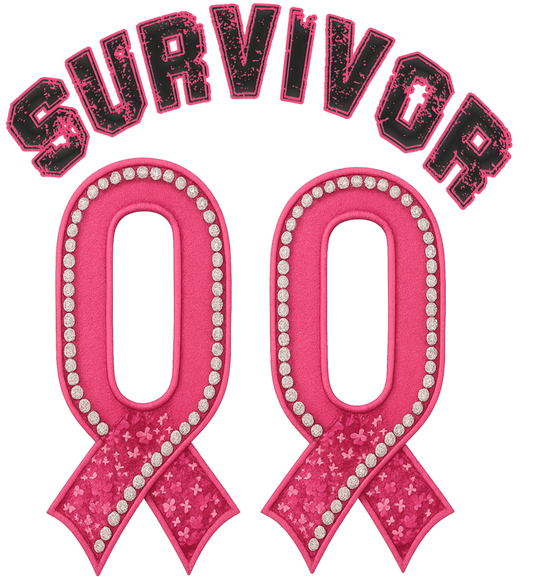 Digital Download Breast Cancer Survivor Double Ribbon